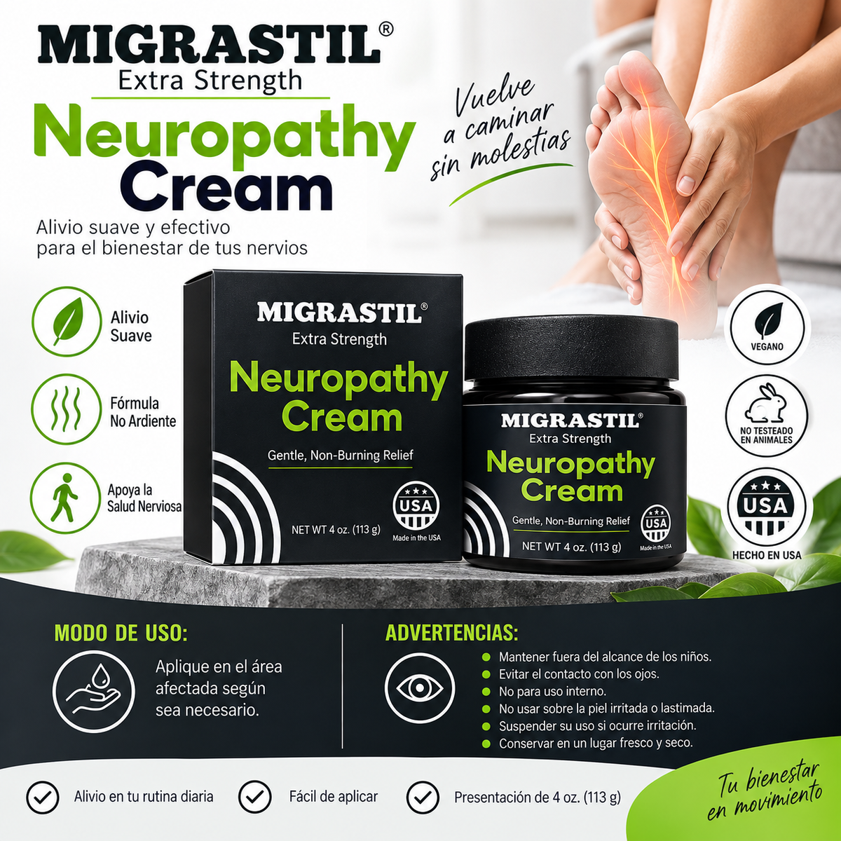 Crema para Neuropatia